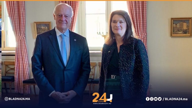 وزيرة الخارجية السويدية تلتقي دي ميستورا.. وتدعم جهود الأمم المتحدة لحل الملف