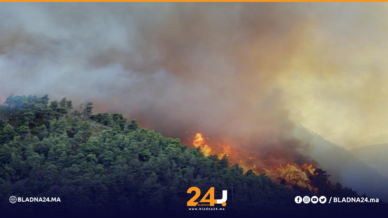 حريق جديد في جبال منطقة أقشور بإقليم شفشاون