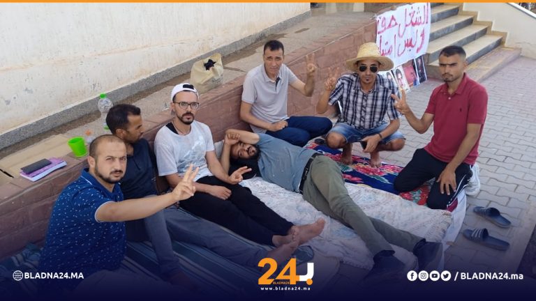 مجلس حقوق الإنسان يدخل على خط اعتصام معطلين بتاهلة.. ورئيس الفرع لـ"بلادنا24": صحتي في تدهور