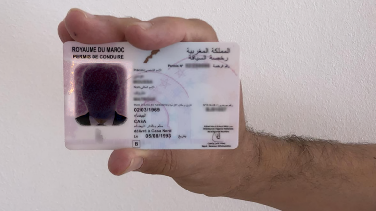Driving license in Morocco