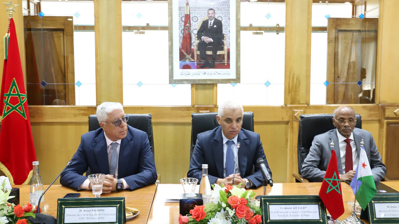 Ait Taleb presides over the signing ceremonies of two memorandums of understanding between Morocco and Djibouti1