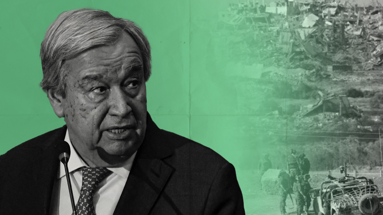 Guterres warns of sliding into a comprehensive regional conflict in the Middle East