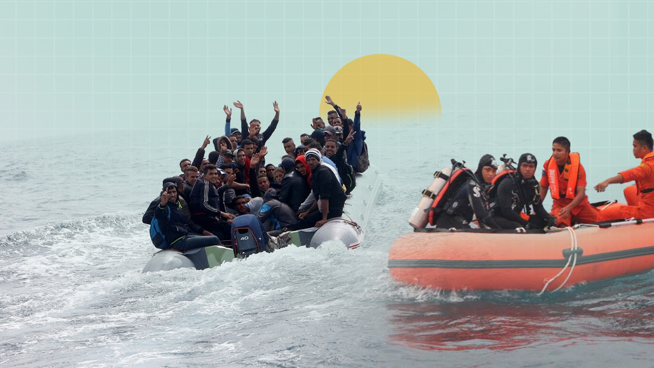 Spanish Maritime Rescue Assists Migrant Boat Off Tan Tan Coast
