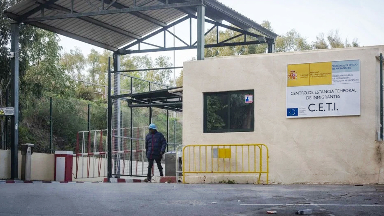 Migrant shelter in Ceuta